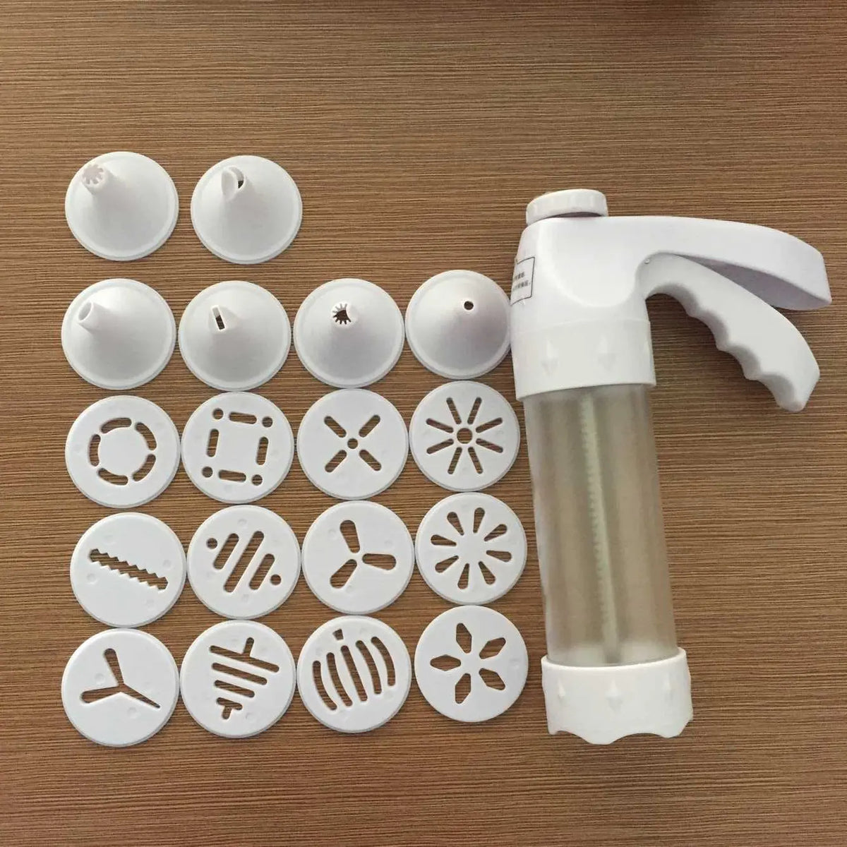Cookie Press with Cookie Stencils and Molds