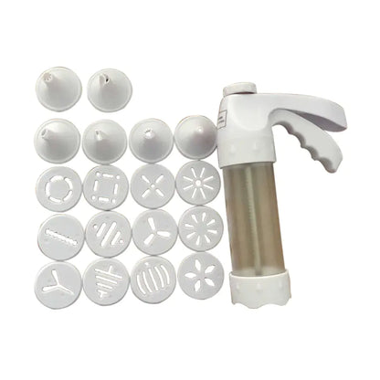 Cookie Press with Cookie Stencils and Molds